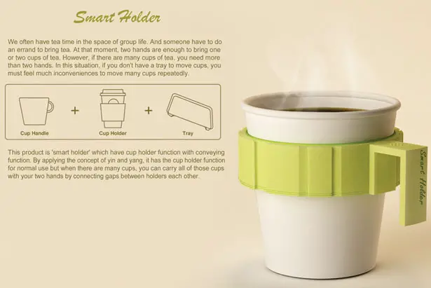 Smart Holder : Carry All Those Cups of Tea At Once!