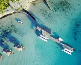 Soel Shuttle 14 Solar-Powered Catamaran for Bora Bora Pearl Beach Resort