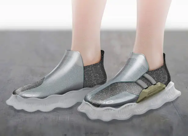 Sneaker-Creeper Concept Features Soft Robotic Sole by Ilyas Darakchiev