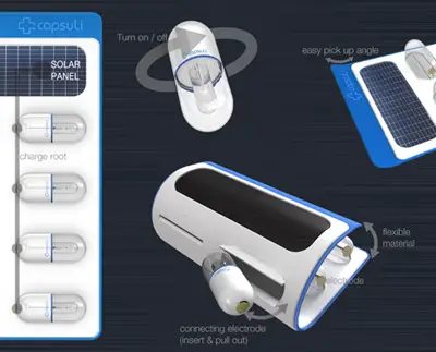 capsuli solar powered capsule LED