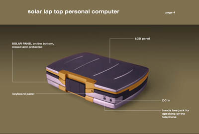 green tech solar notebook concept