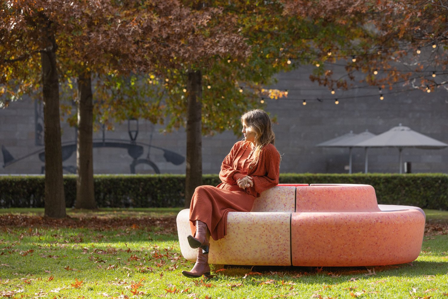 Solar-Powered Bench Uses Sun's Energy To Spin Slowly