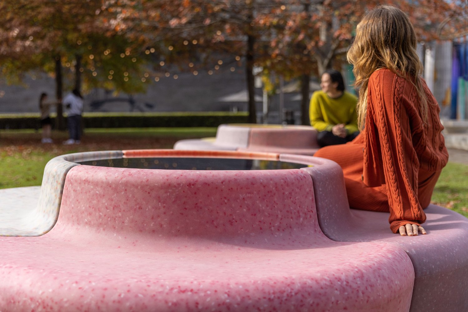 Solar-Powered Bench Uses Sun's Energy To Spin Slowly