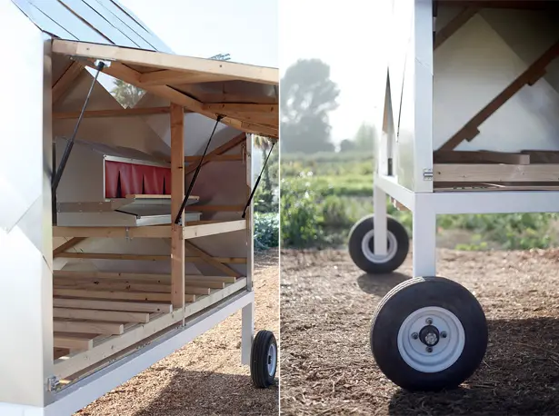 Solar Powered Chicken Caravan by Designers On Holiday (DOH)