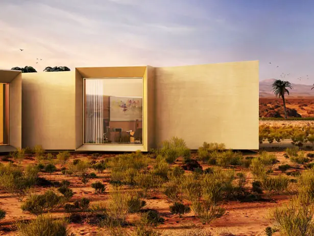 Solar-powered Desert Retreat by Baharash Architect