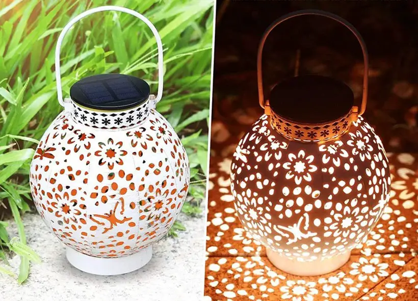 Solar Powered Integrated LED Outdoor Lantern