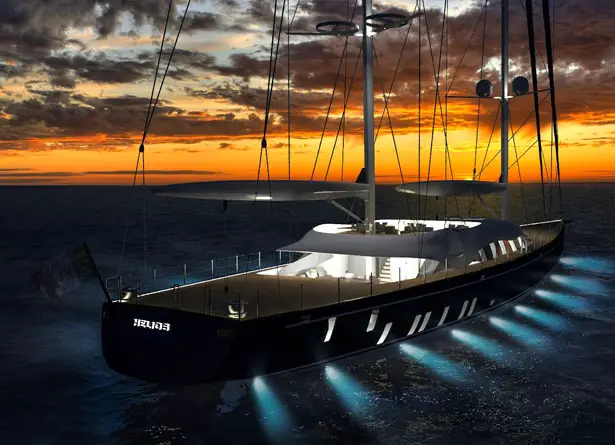 Solar Powered Sailing Yacht Helios by Marco Ferrari and Alberto Franchi