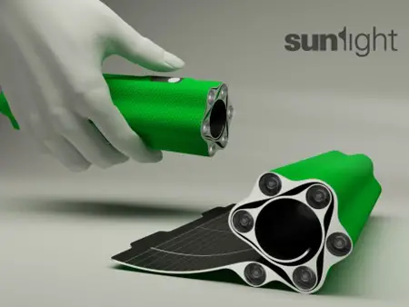 sunLight, a Scaleable Gadget that Generates Power from Solar Energy