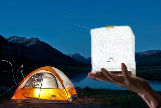 Solarpuff: Solar-Powered Inflatable Cube by Solight Design