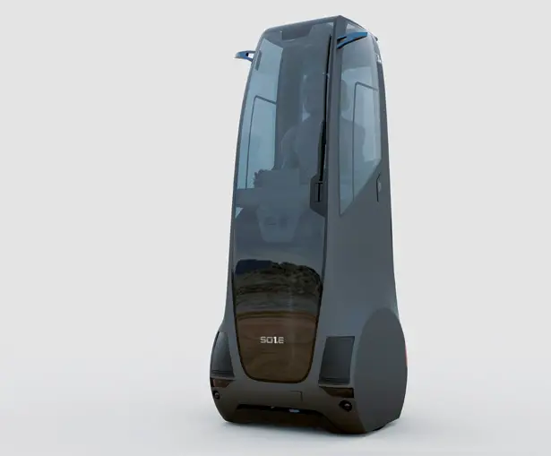 SOLE Stand-Up Car for Solo Commuters by Alaina Mickes and Boqiang Su