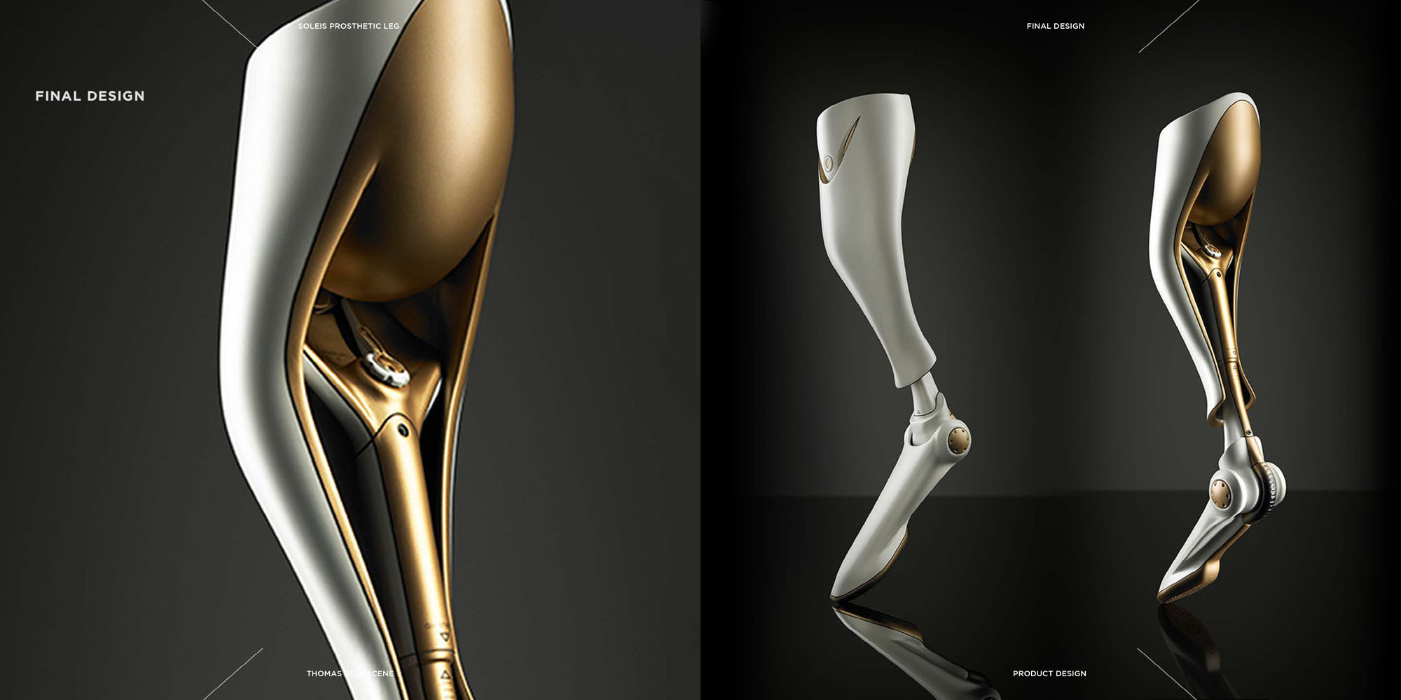 Soleis Prosthetic Leg Concept by Thomas Belhacene