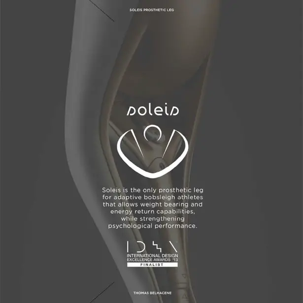 Soleis Prosthetic Leg Concept by Thomas Belhacene