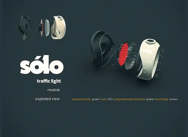 Modular Solo Traffic Light by Matheus Pinto