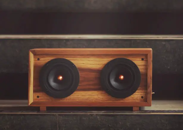 Clapton Concept Speaker Handcrafted from Burma Teakwood