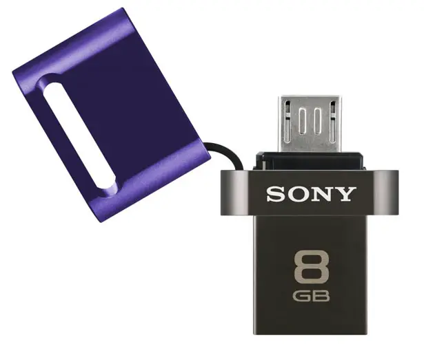 Sony 2-in-1 USB Flash Drive with Dual Micro USB and USB 2.0 Connectors