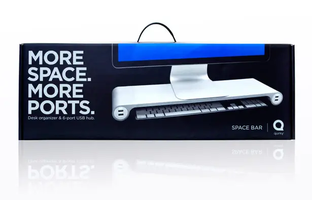 Space Bar Desk Organizer Keeps Your Desk Clean and Tidy