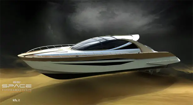 Space65′ Yacht : Timeless Yacht Design That Features Huge Transparency Glass Dome