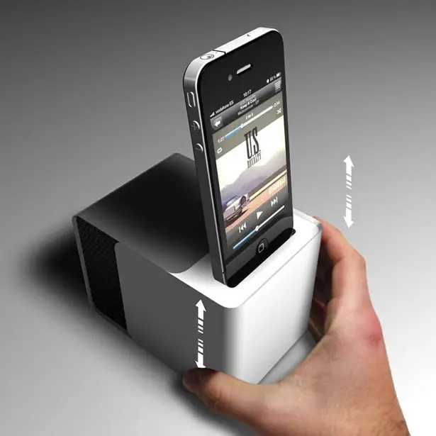 SpeakerCubeDock (SCD) : Portable Speaker Dock for Your iPhone/iPad