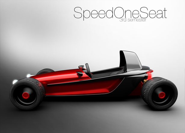 SpeedOneSeat Concept Vehicle by Hannes Fiechtner