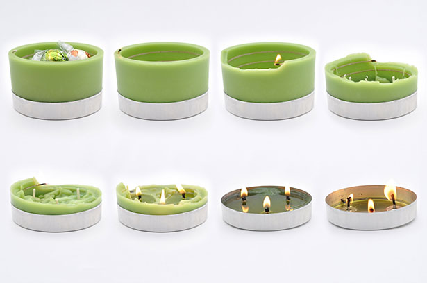 Spiral Candles as Eco-Packaging by Spiral Melt