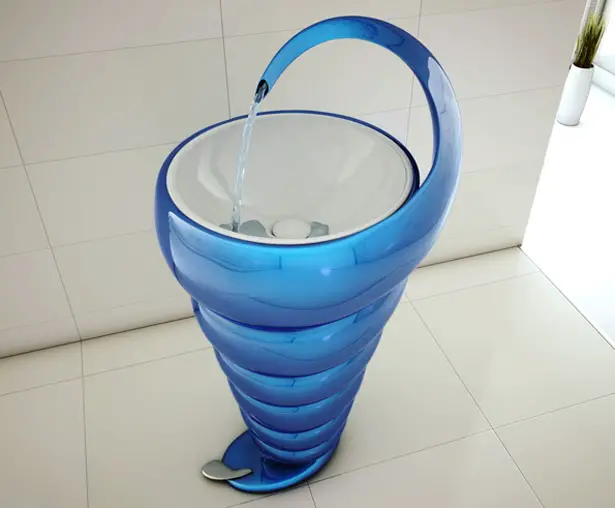 Spiral Washbasin by Naser Nasiri and Taher Nasiri