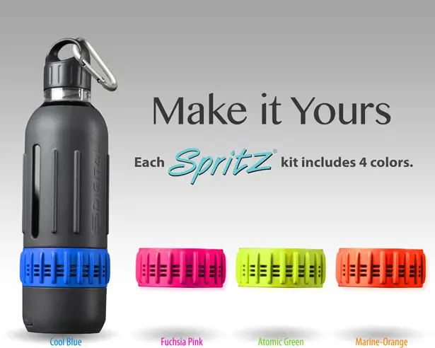 SPRITZ Sports Water Bottle with Integrated Wireless Speaker by Manoj Sabnani