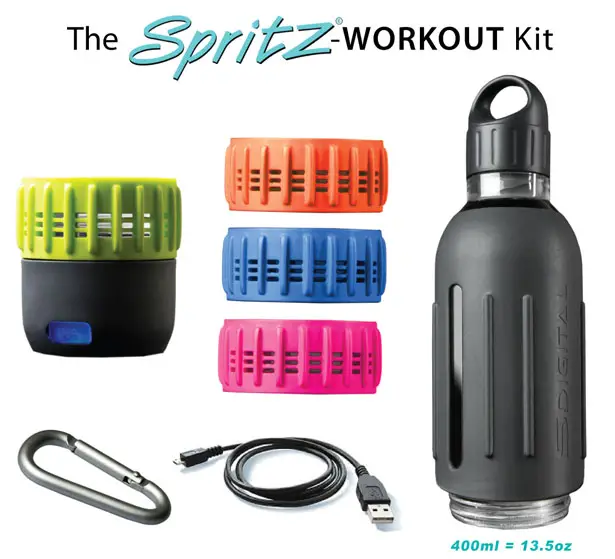 SPRITZ Sports Water Bottle with Integrated Wireless Speaker by Manoj Sabnani