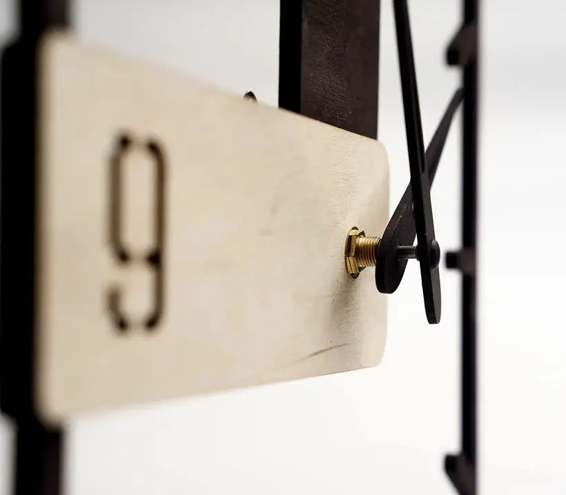 Square Wood Nordic Style Wall Clock Presents Minimalist Design At Its Best