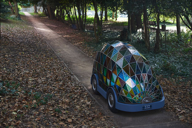 Stained Glass Driverless Sleeper Car by Dominic Wilcox