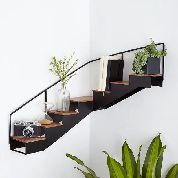 Staircase Corner Shelf