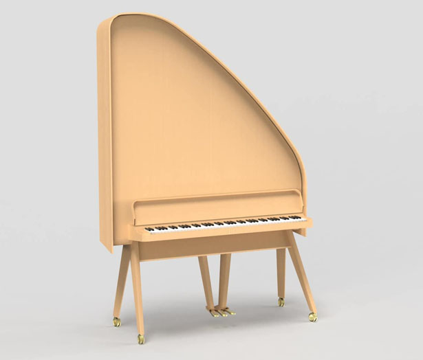 Future Piano Standing Grand Offers Light, Portable, Acoustic Piano by Sarah Nicolls