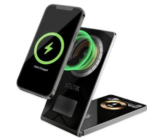 STATIK 3-in-1 Foldable MagCharger Combines Three Charging Platforms Into One