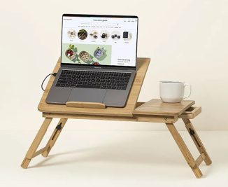 Stay Cool Adjustable Laptop Desk with Built-In USB-Powered Fans