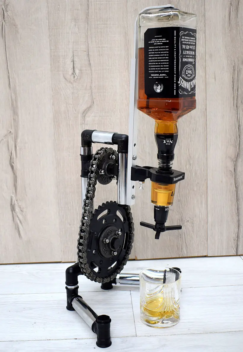 Steampunk Style Handmade Whiskey Dispenser