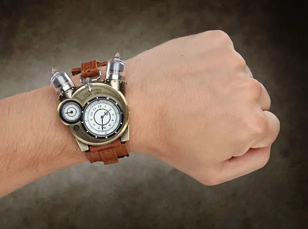 Cool Tesla Steampunk Styled Analog Watch