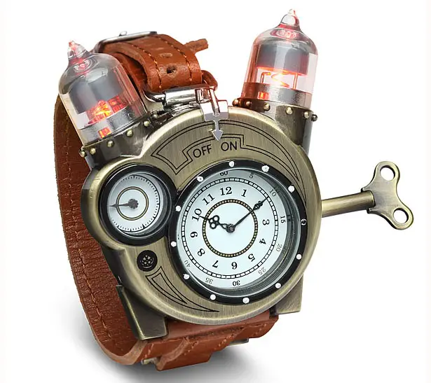 Cool Tesla Steampunk Styled Analog Watch