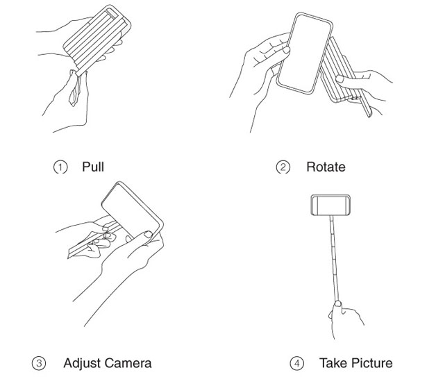 Stikbox - Selfie Stick Case for iPhone