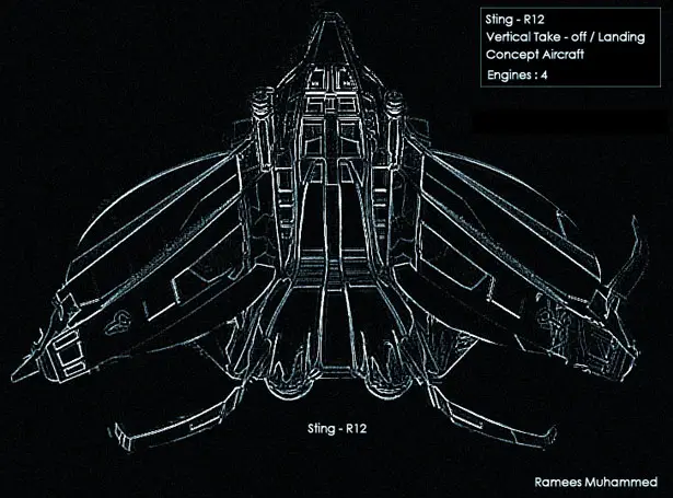 Sting R12 VTOL Aircraft by Ramees Muhammed