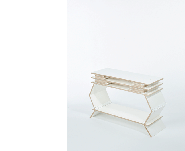Stockwerk Foldable Shelf by Meike Harde
