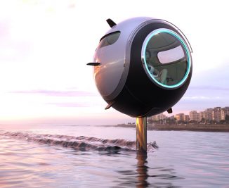 Stratosfera Acquatica Watercraft Concept Flies Above Water Surface