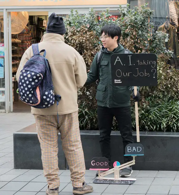 Street Debaters - Social Alternative to Begging by Tomo Kihara