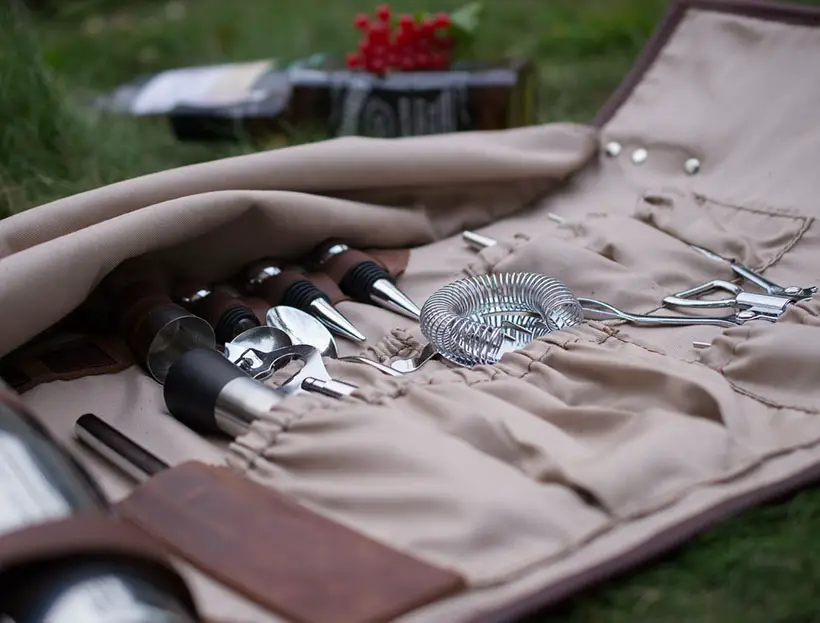 Stylish Organizer Bag For A Bartender On-The-Go