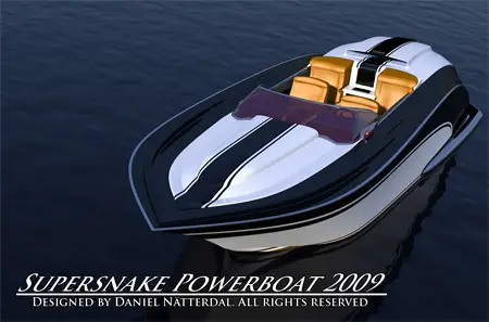 Supersnake Powerboat with V8 Engine by Daniel Nätterdal