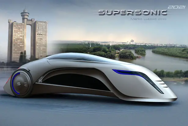 Supersonic Futuristic Car for 2021