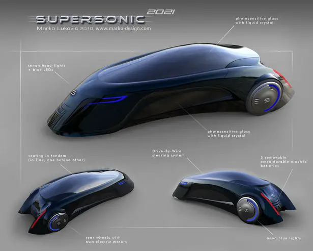 Supersonic Futuristic Car for 2021