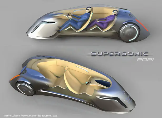 Supersonic Futuristic Car for 2021