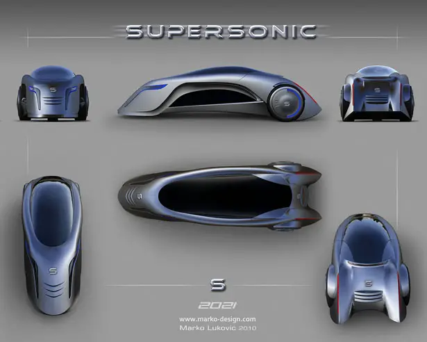 Supersonic Futuristic Car for 2021