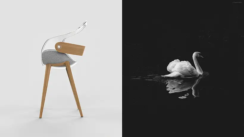 Swan Inspired Office Chair by Miio Studio