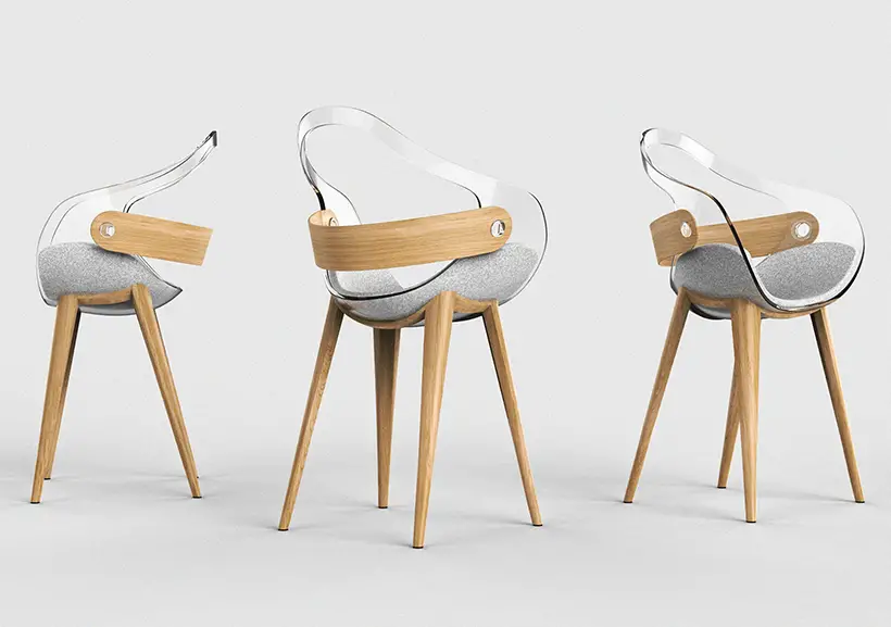 Swan Inspired Office Chair by Miio Studio