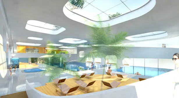 Swimming Pool Feng Shui Piscine du Fort by Mikou Design Studio